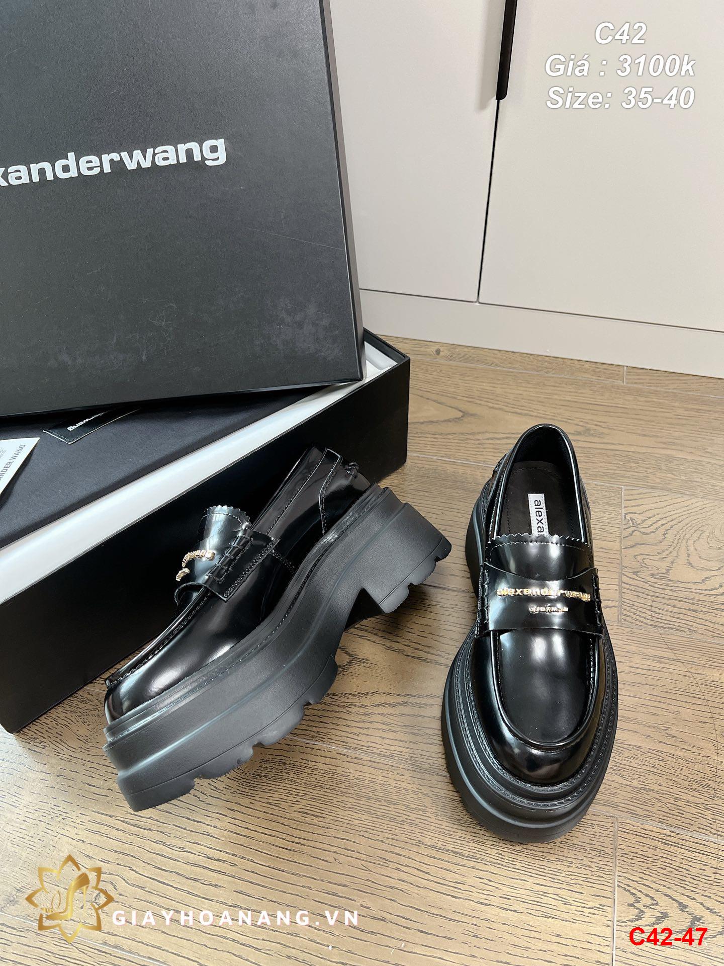 C42-47 Alexander Wang giày lười siêu cấp