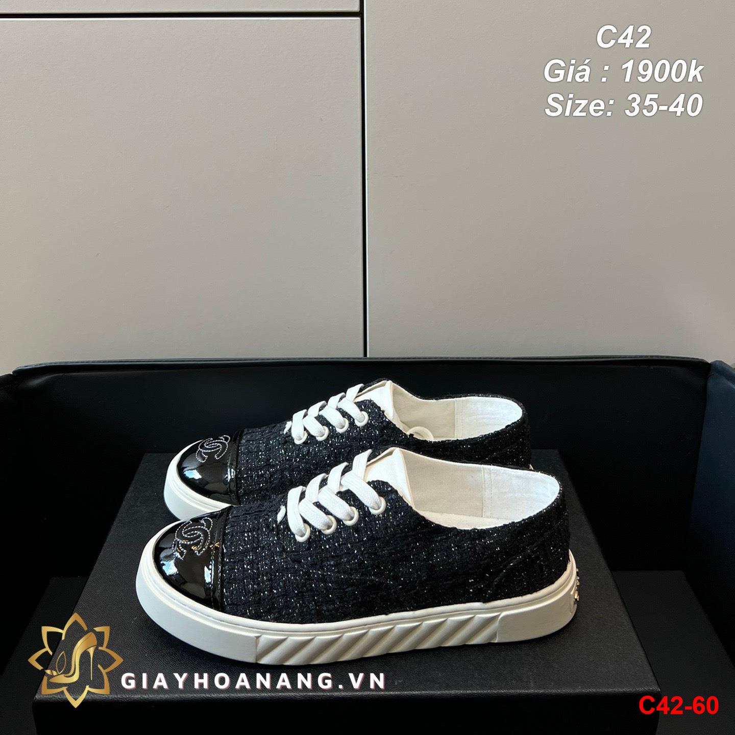C42-60 Chanel giày thể thao siêu cấp
