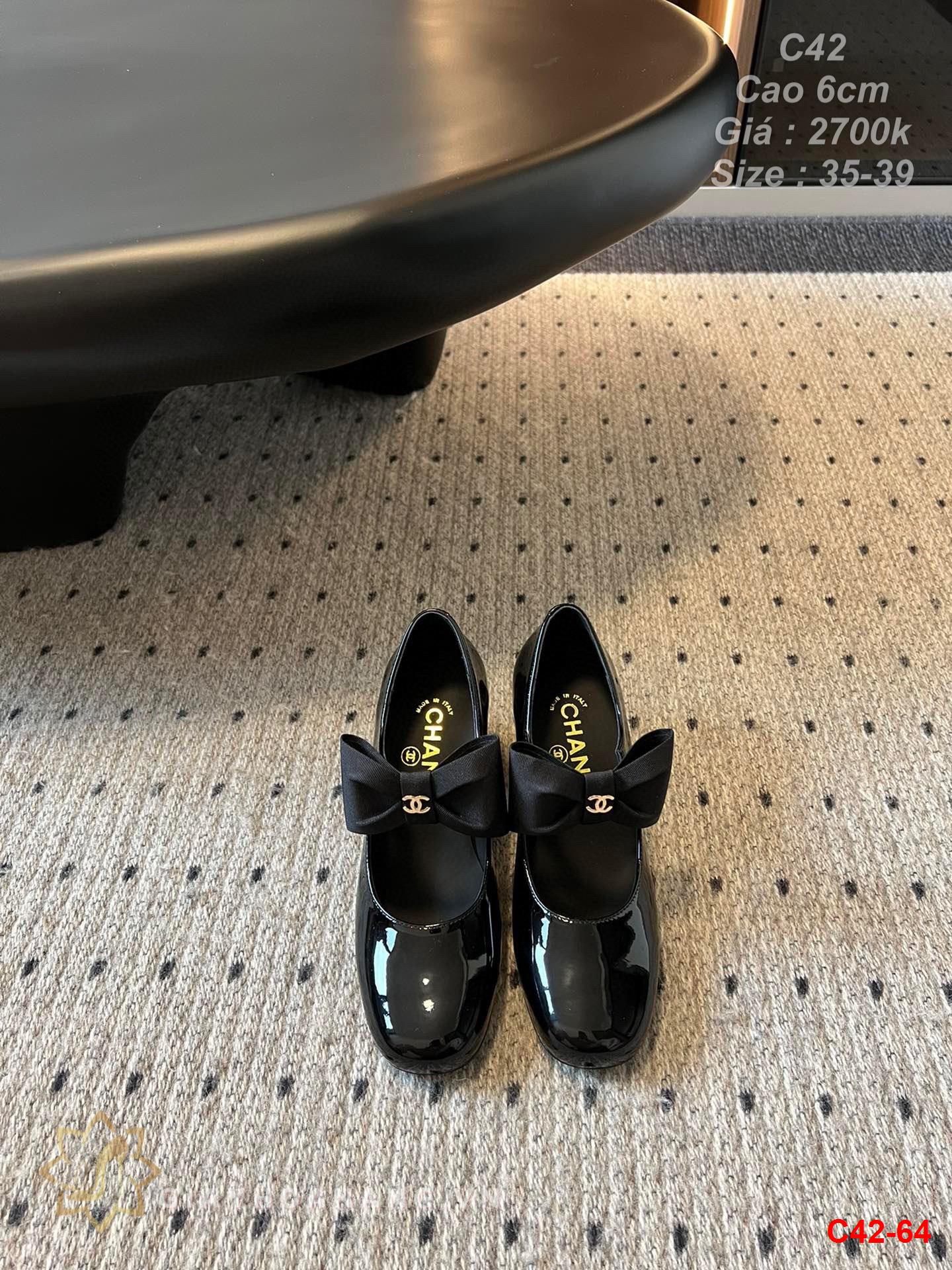 C42-64 Chanel giày cao 6cm siêu cấp