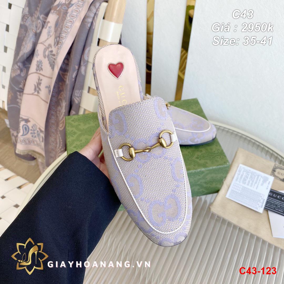 C43-123 Gucci giày lười siêu cấp