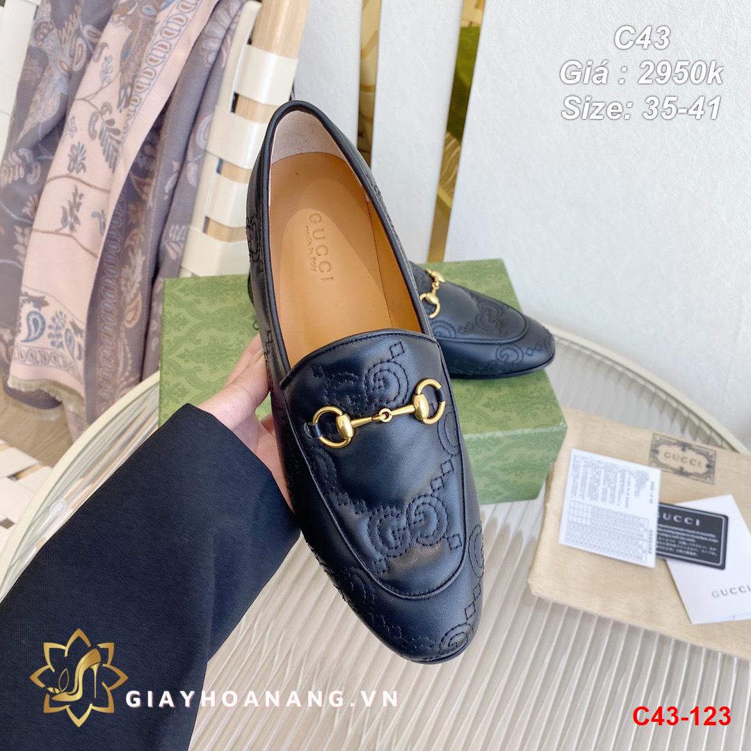 C43-123 Gucci giày lười siêu cấp