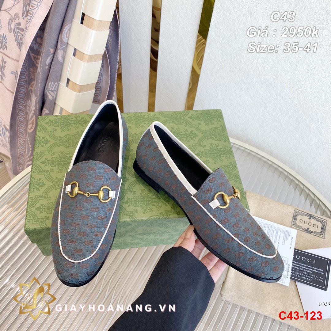 C43-123 Gucci giày lười siêu cấp