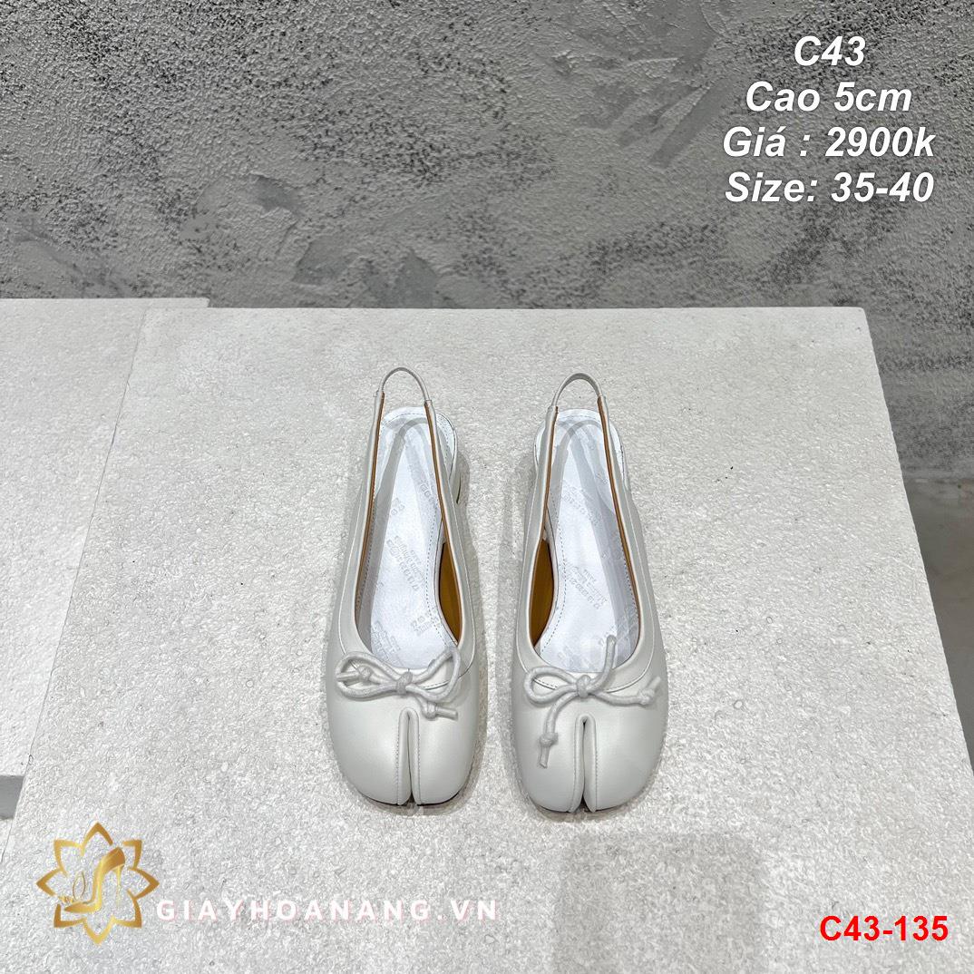 C43-135 Maison Margiela sandal cao 5cm siêu cấp