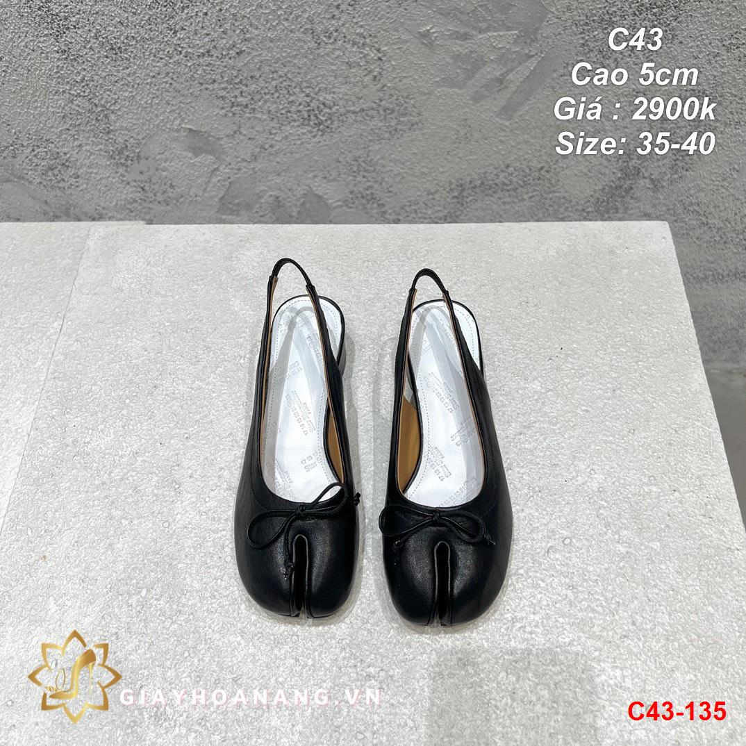 C43-135 Maison Margiela sandal cao 5cm siêu cấp