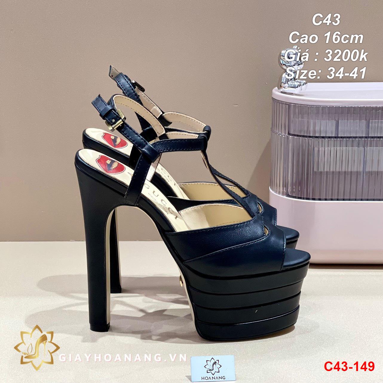 C43-149 Gucci sandal cao 16cm siêu cấp