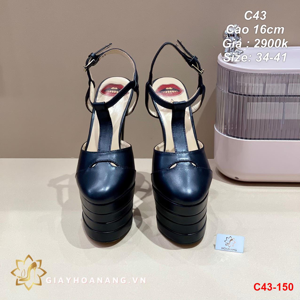 C43-150 Gucci sandal cao 16cm siêu cấp