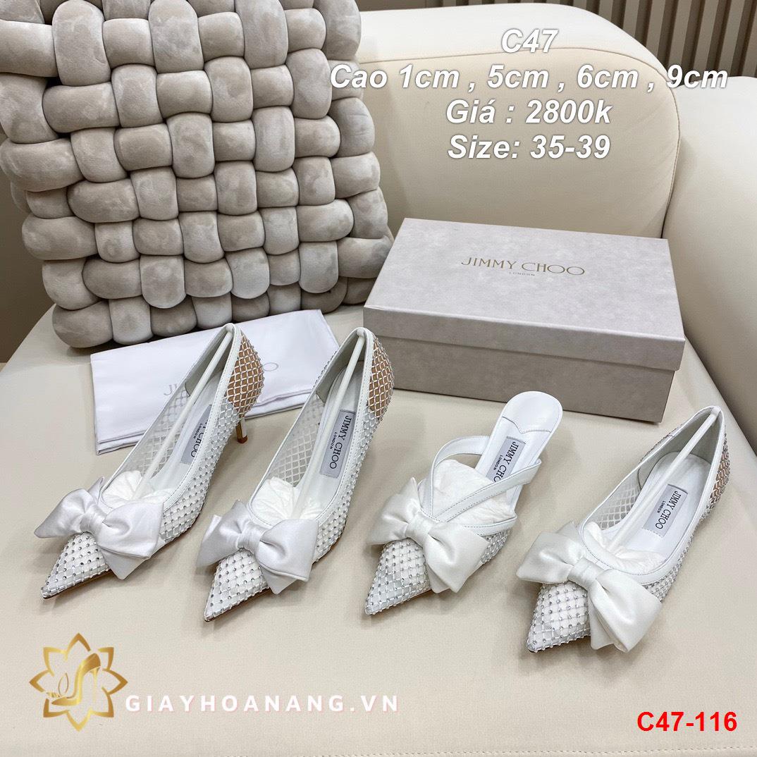 C47-116 Jimy Choo giày cao 1cm , 5cm , 6cm , 9cm siêu cấp