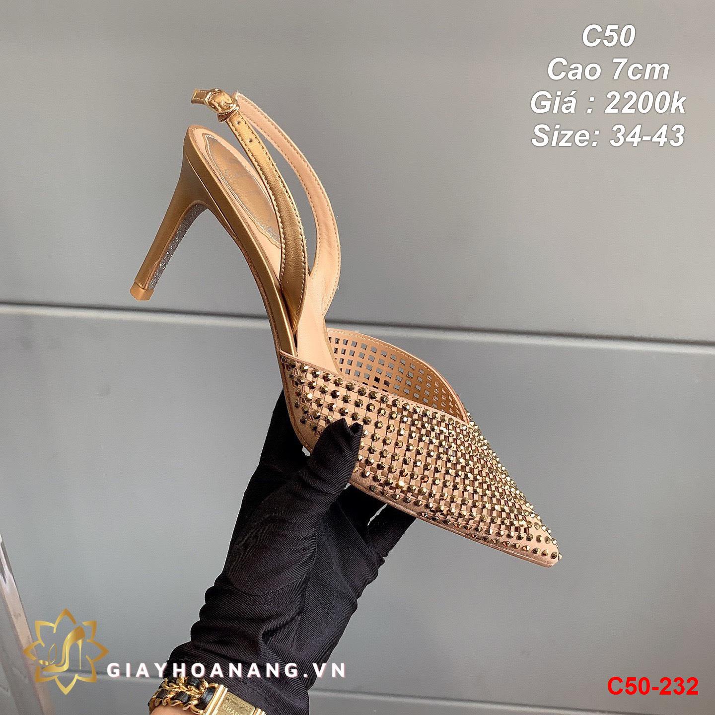 C50-232 Rene Caovilla sandal cao 7cm siêu cấp