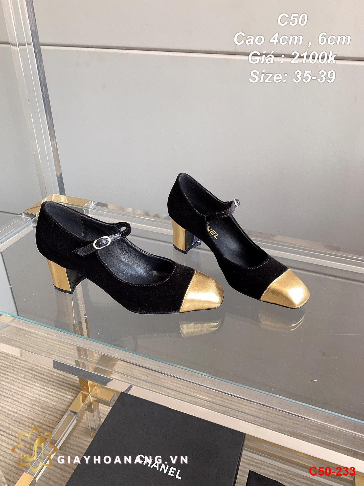C50-233 Chanel sandal cao 4cm , 6cm siêu cấp