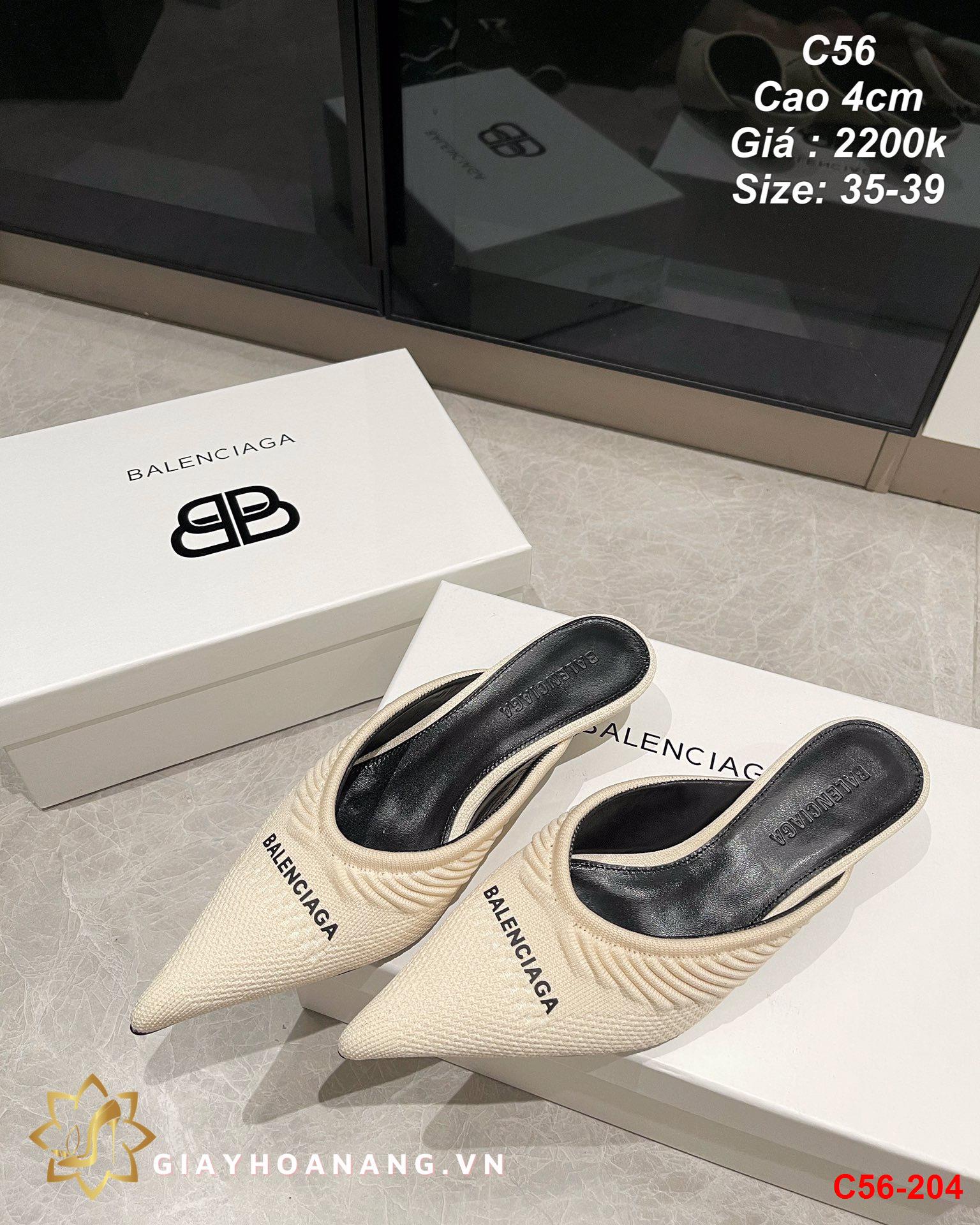 C56-204 Balenciaga dép sục cao 4cm siêu cấp