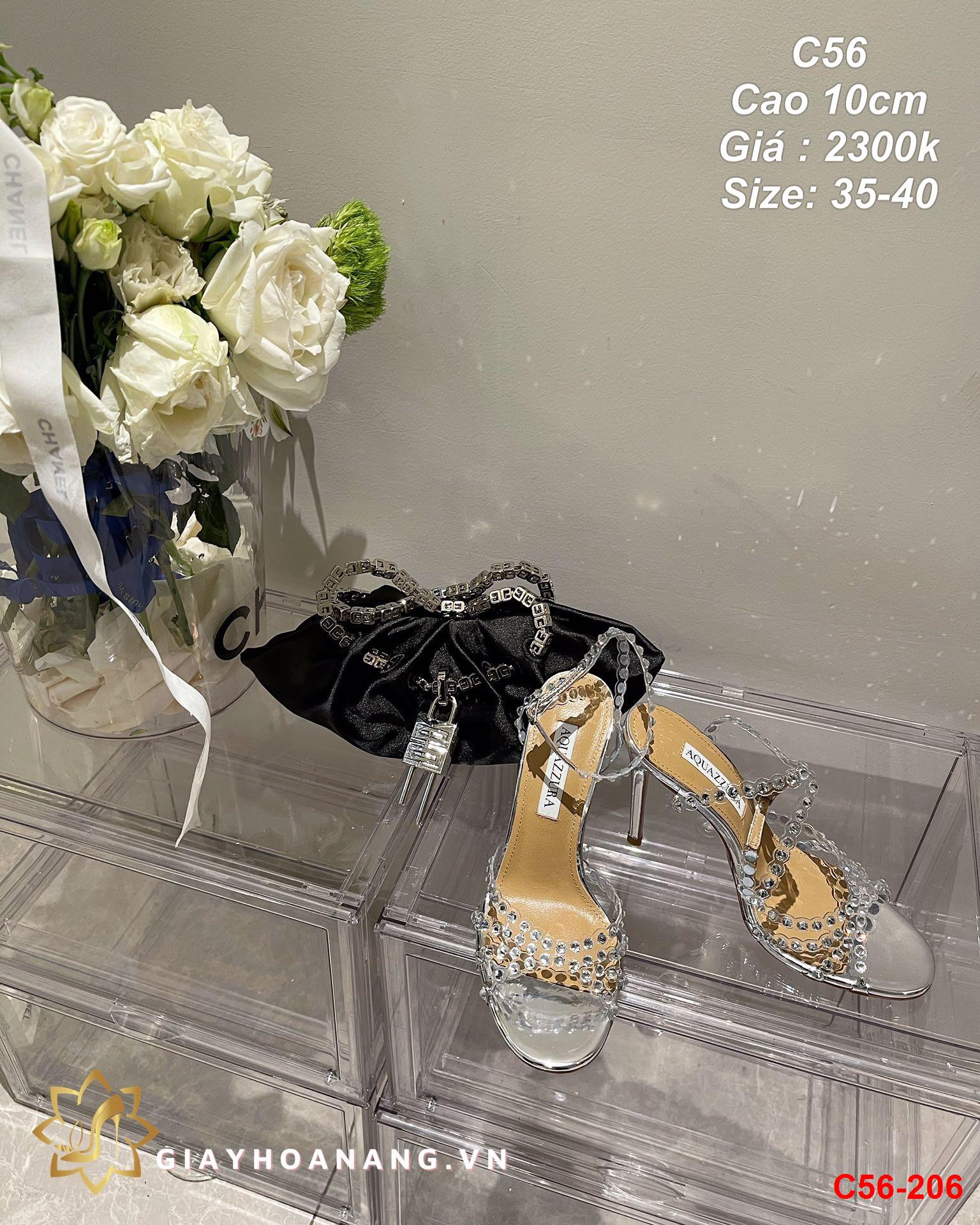 C56-206 Aquazzura sandal cao 10cm siêu cấp