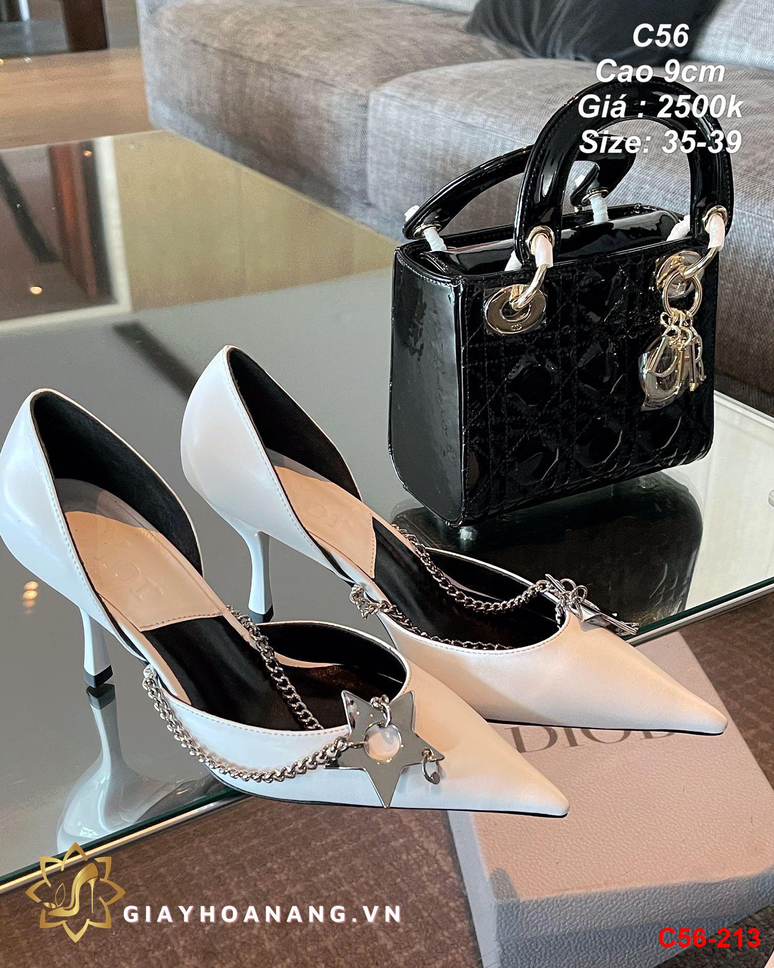 C56-213 Dior giày cao 9cm siêu cấp