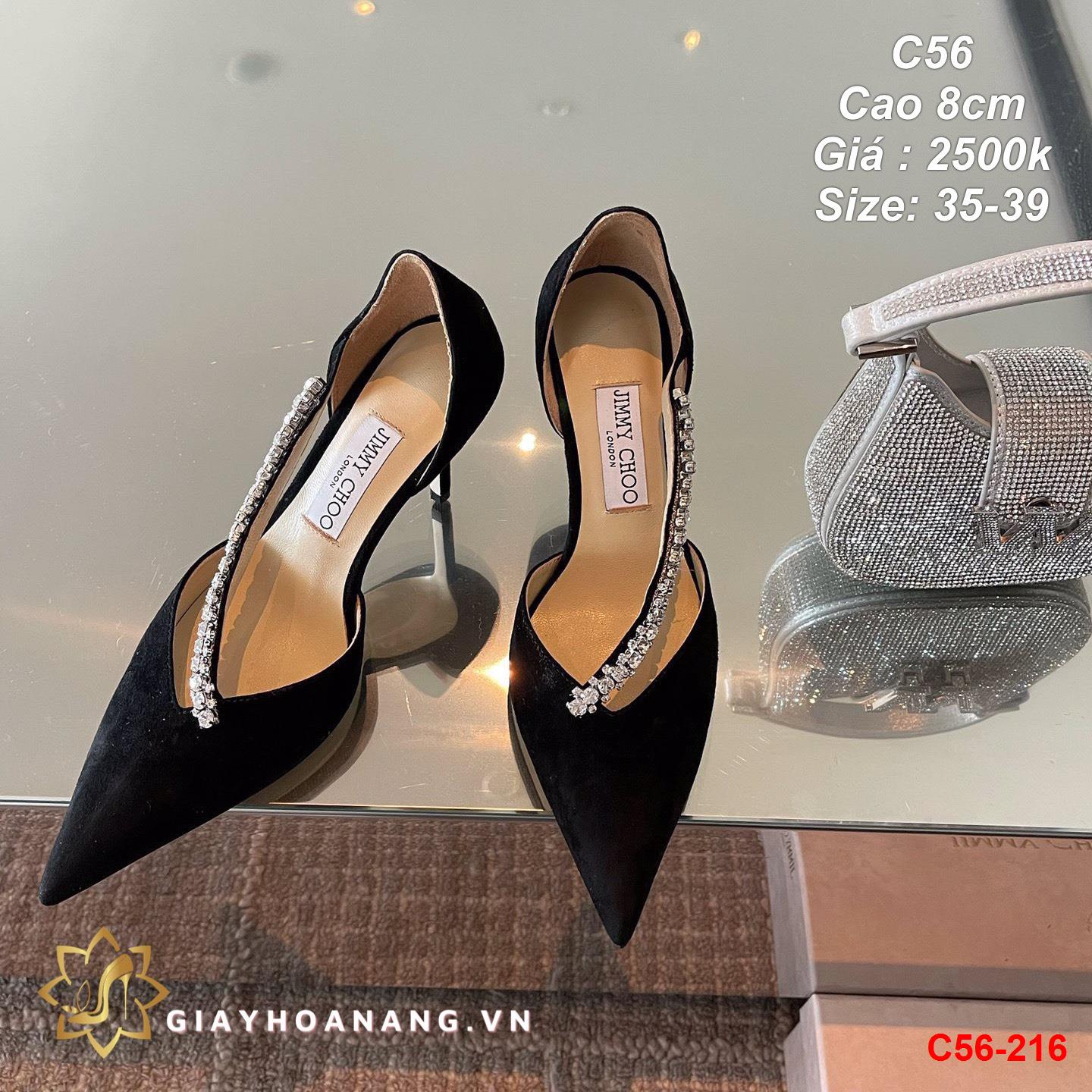 C56-216 Jimmy Choo giày cao 8cm siêu cấp