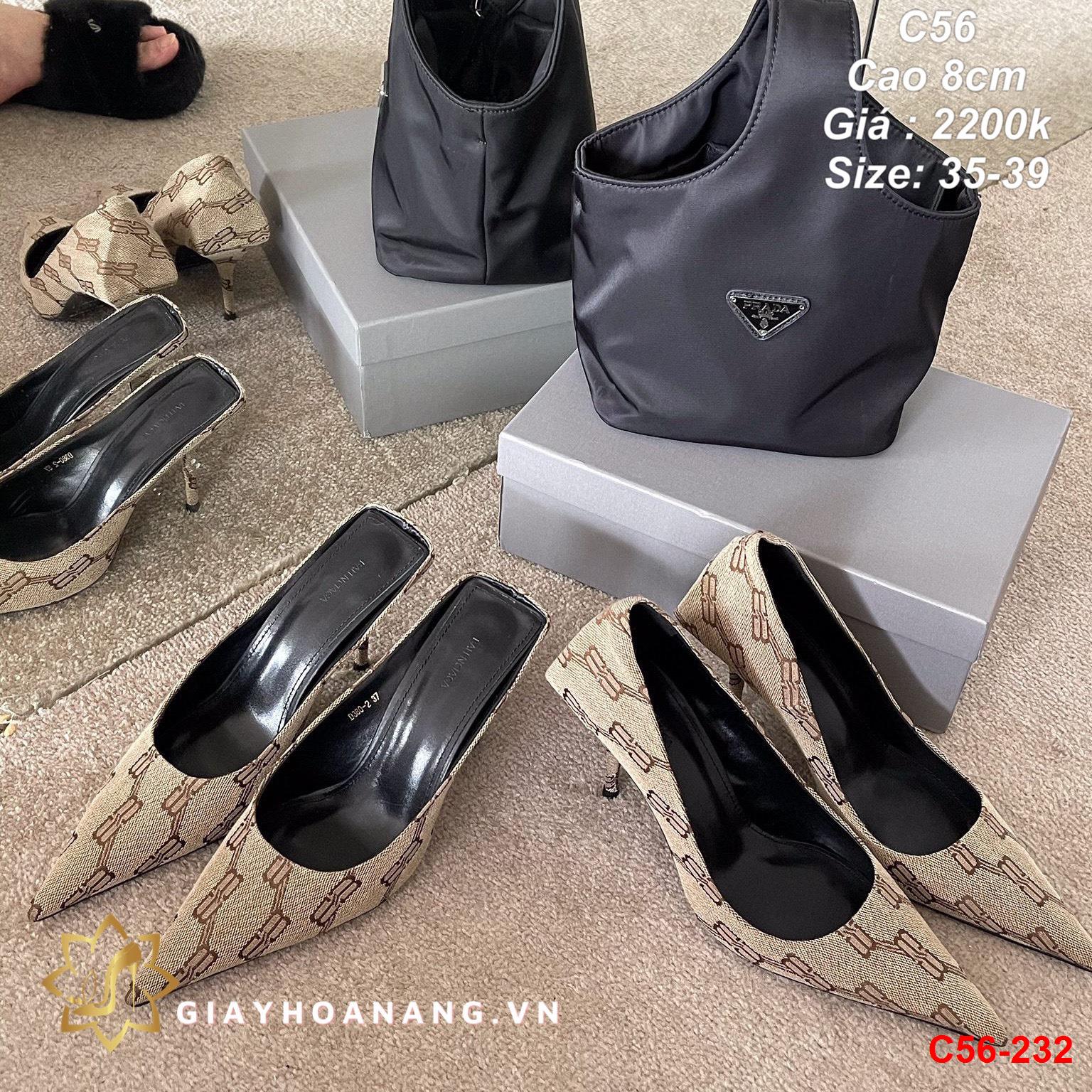 C56-232 Balenciaga giày cao 8cm siêu cấp