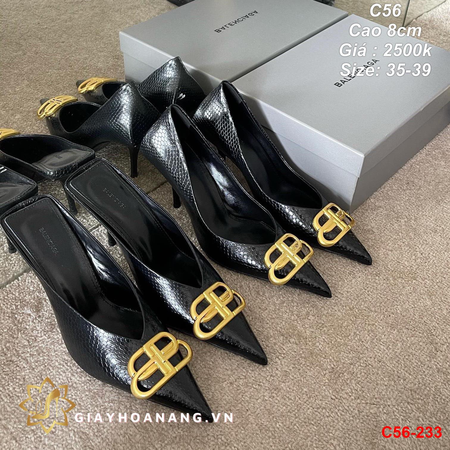 C56-233 Balenciaga giày cao 8cm siêu cấp