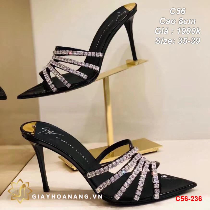 C56-236 Giuseppe Zanotti dép cao 8cm siêu cấp