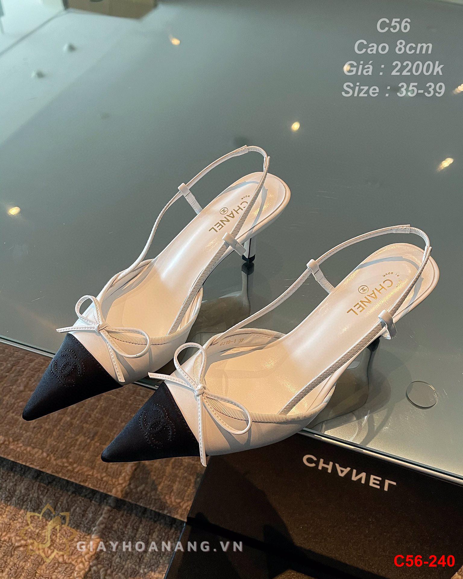 C56-240 Chanel sandal cao 8cm siêu cấp