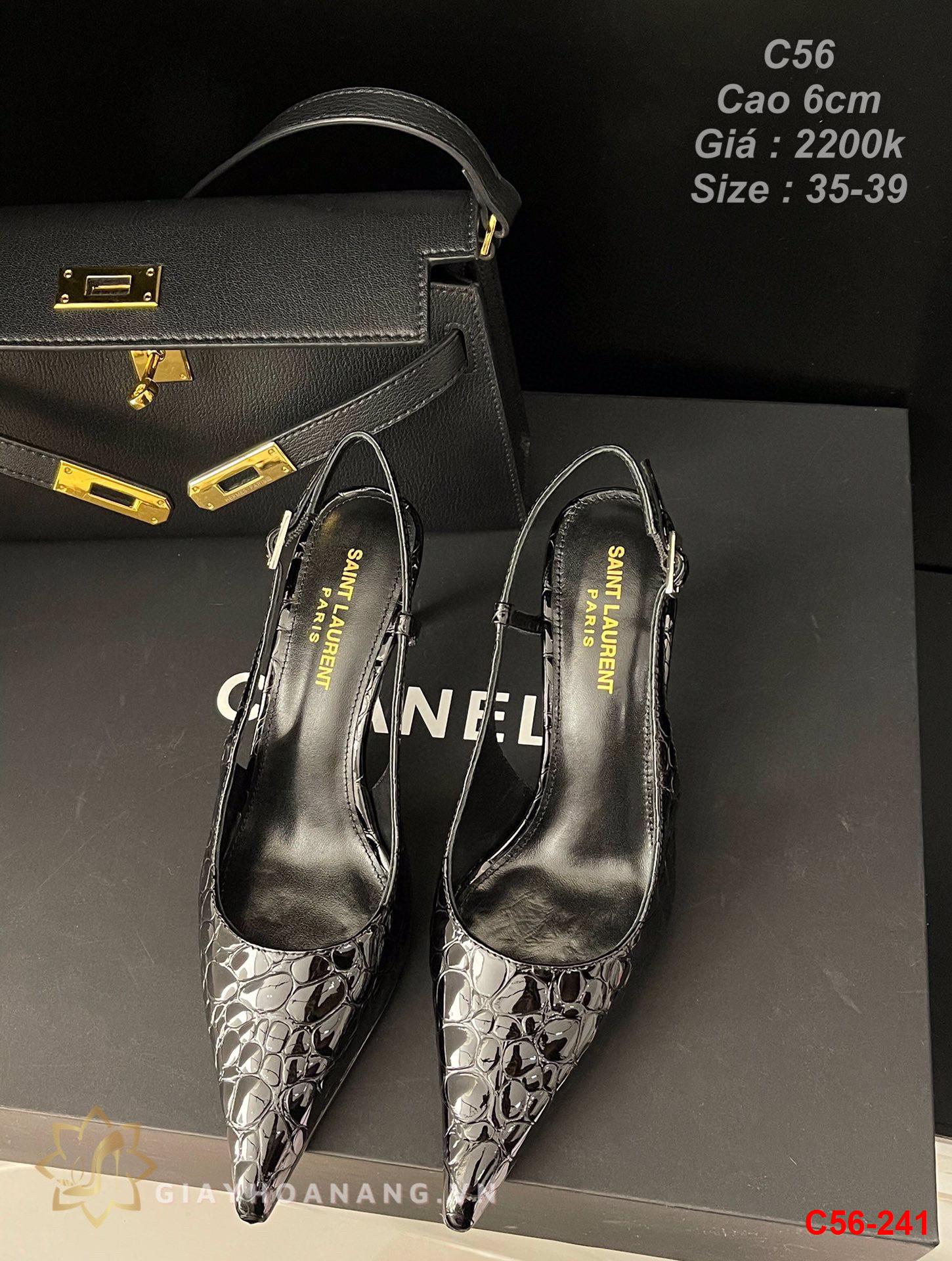 C56-241 Saint Laurent sandal cao 6cm siêu cấp