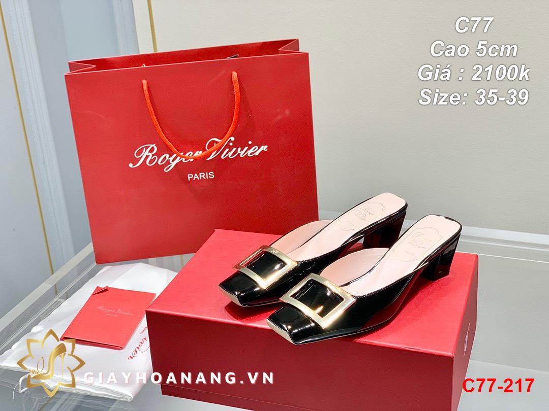 C77-217 Roger Vivier dép sục cao 5cm siêu cấp