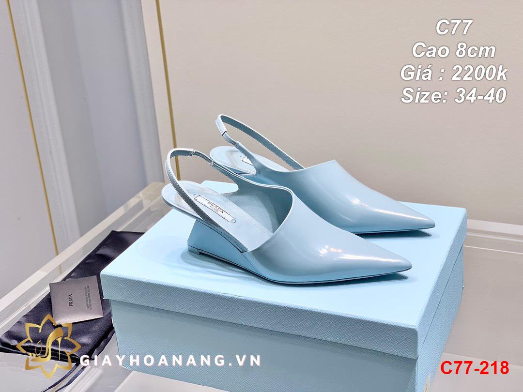 C77-218 Prada sandal cao 8cm siêu cấp