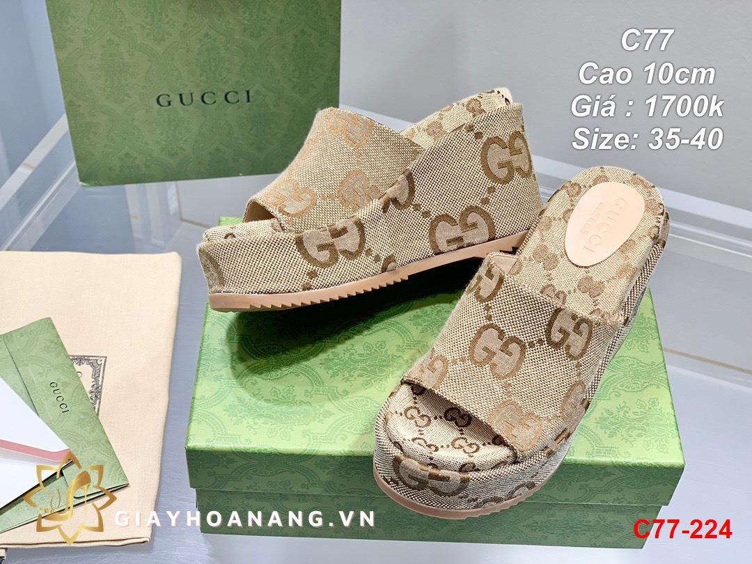 C77-224 Gucci dép cao 10cm siêu cấp