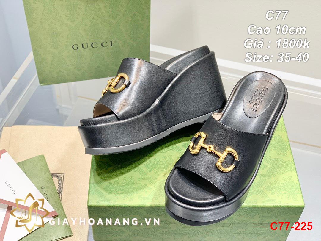 C77-225 Gucci dép cao 10cm siêu cấp