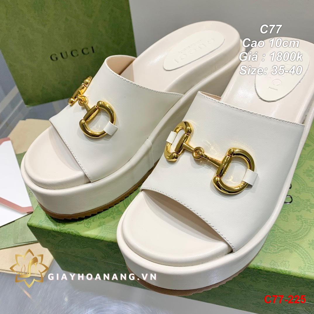 C77-225 Gucci dép cao 10cm siêu cấp