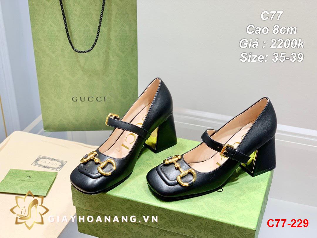 C77-229 Gucci giày cao 8cm siêu cấp