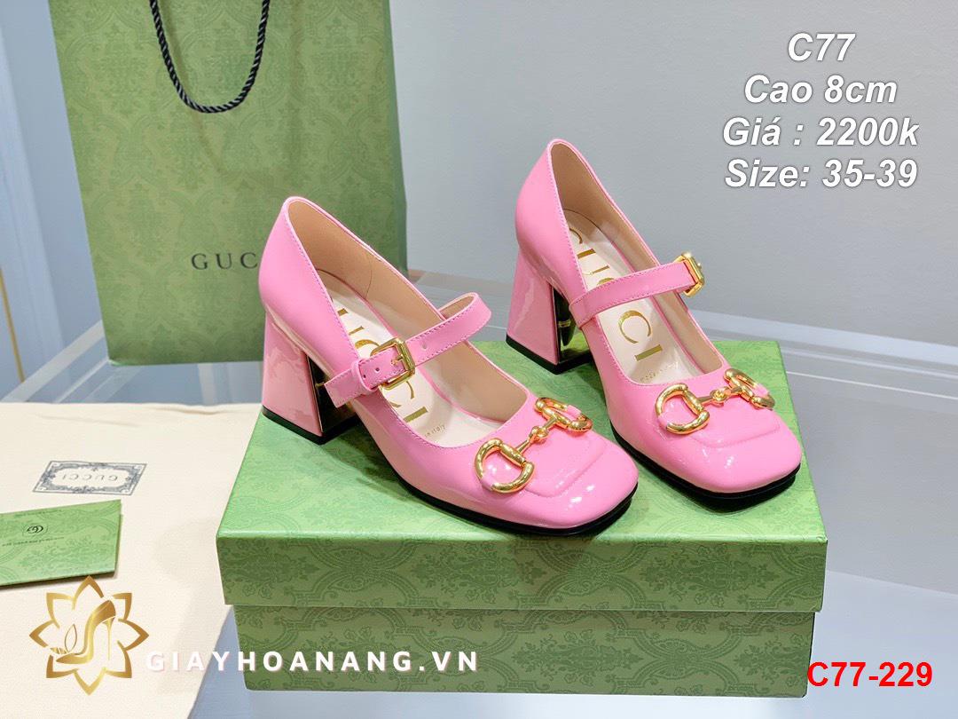 C77-229 Gucci giày cao 8cm siêu cấp