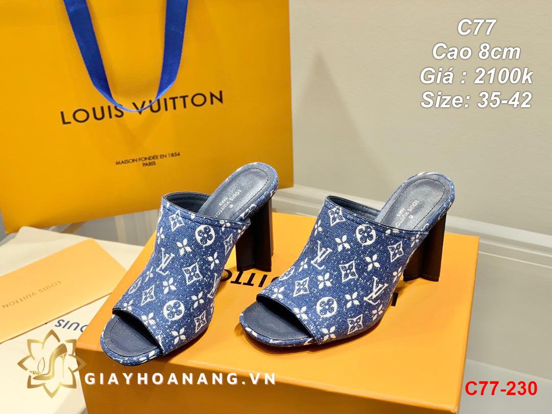 C77-230 Louis Vuitton dép cao 8cm siêu cấp
