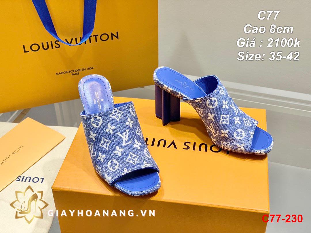 C77-230 Louis Vuitton dép cao 8cm siêu cấp