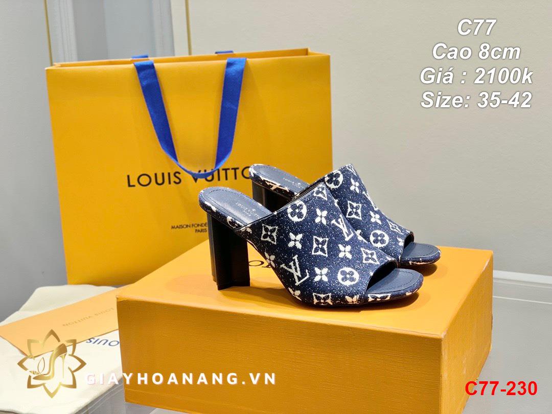 C77-230 Louis Vuitton dép cao 8cm siêu cấp