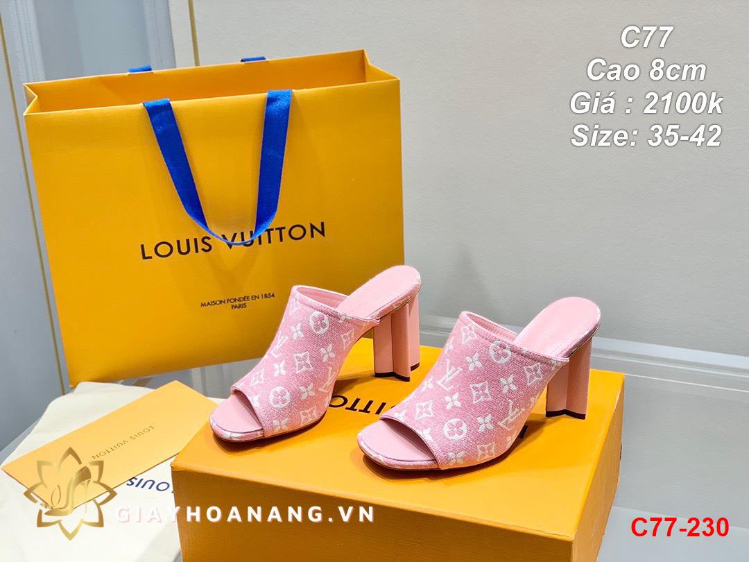 C77-230 Louis Vuitton dép cao 8cm siêu cấp