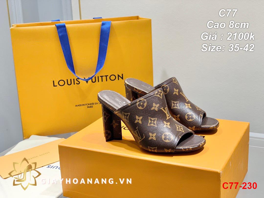 C77-230 Louis Vuitton dép cao 8cm siêu cấp