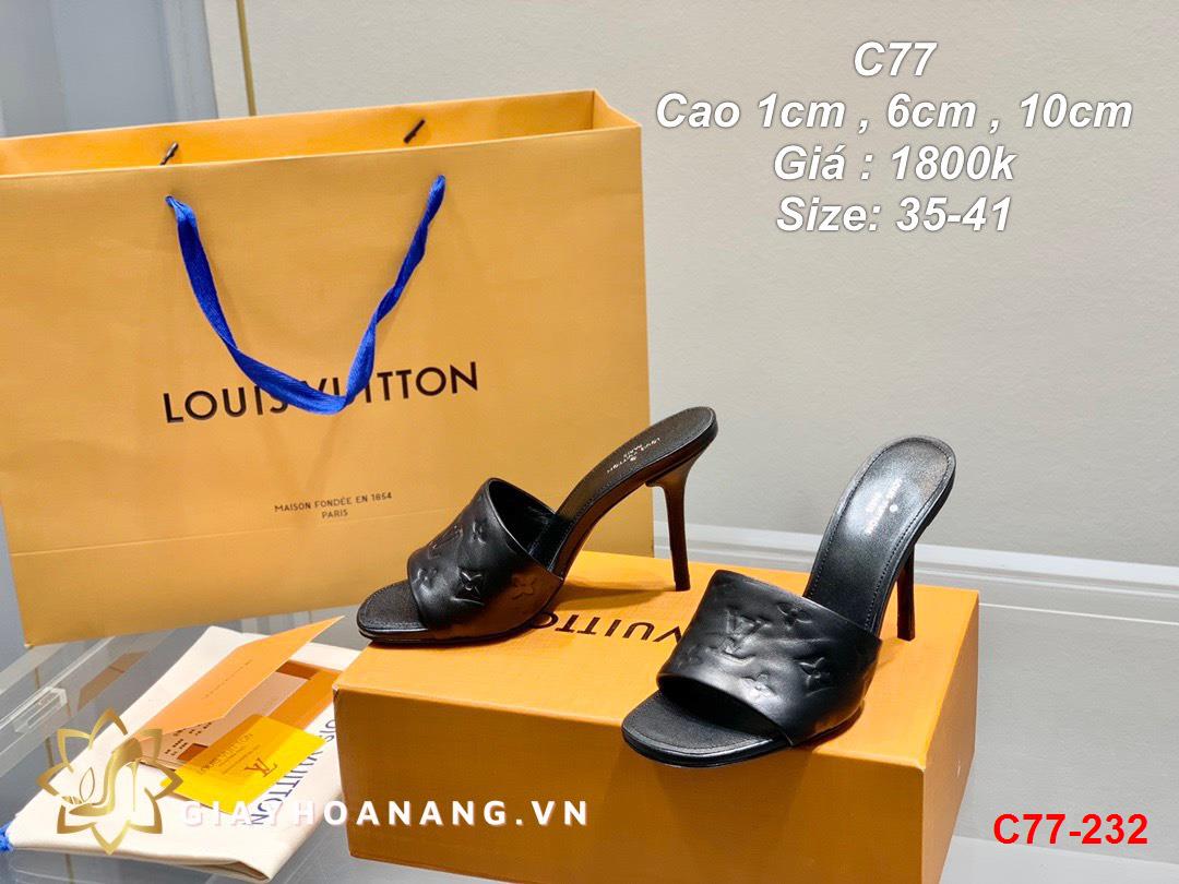 C77-232 Louis Vuitton dép cao 1cm , 6cm , 10cm siêu cấp