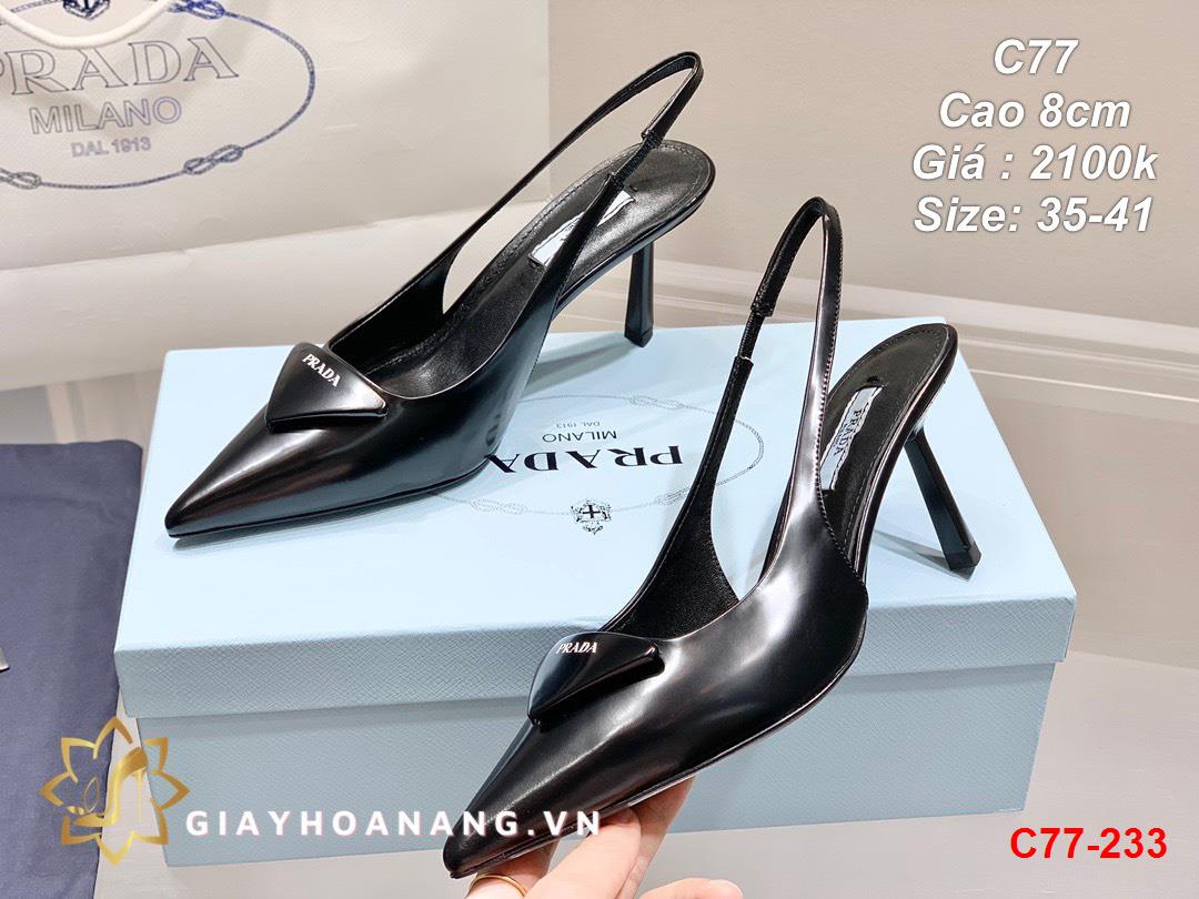 C77-233 Prada sandal cao 8cm siêu cấp