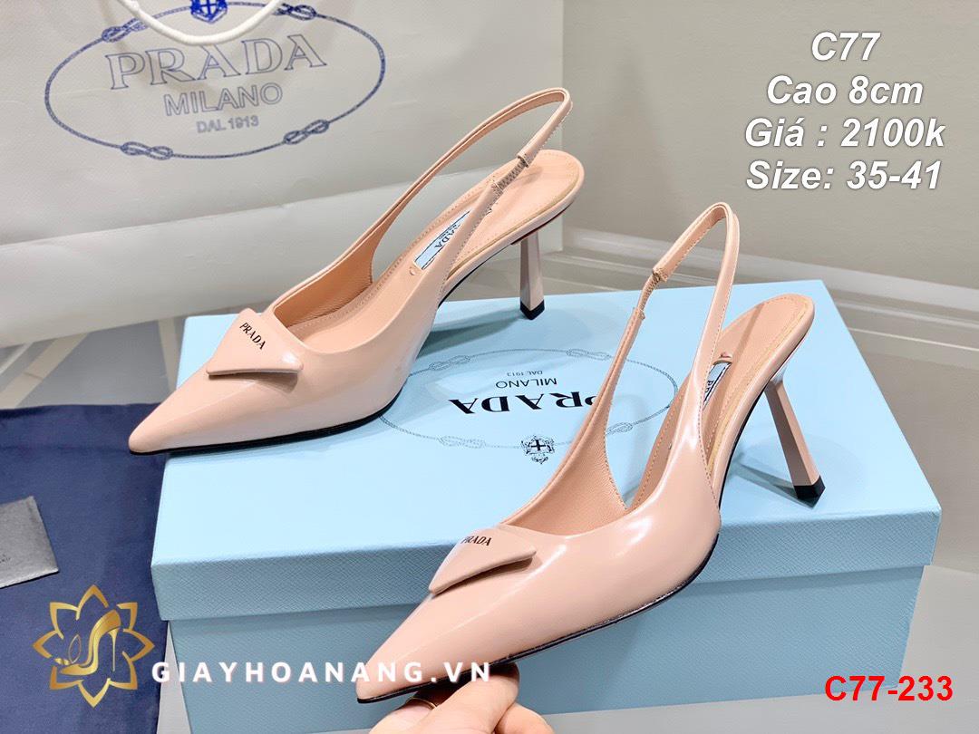 C77-233 Prada sandal cao 8cm siêu cấp