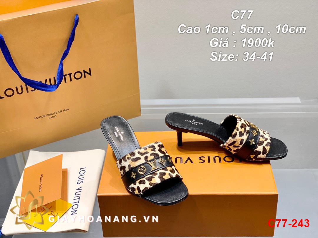 C77-243 Louis Vuitton dép cao 1cm , 5cm , 10cm siêu cấp