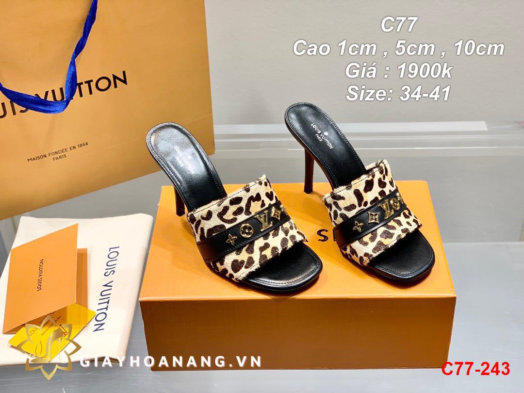 C77-243 Louis Vuitton dép cao 1cm , 5cm , 10cm siêu cấp