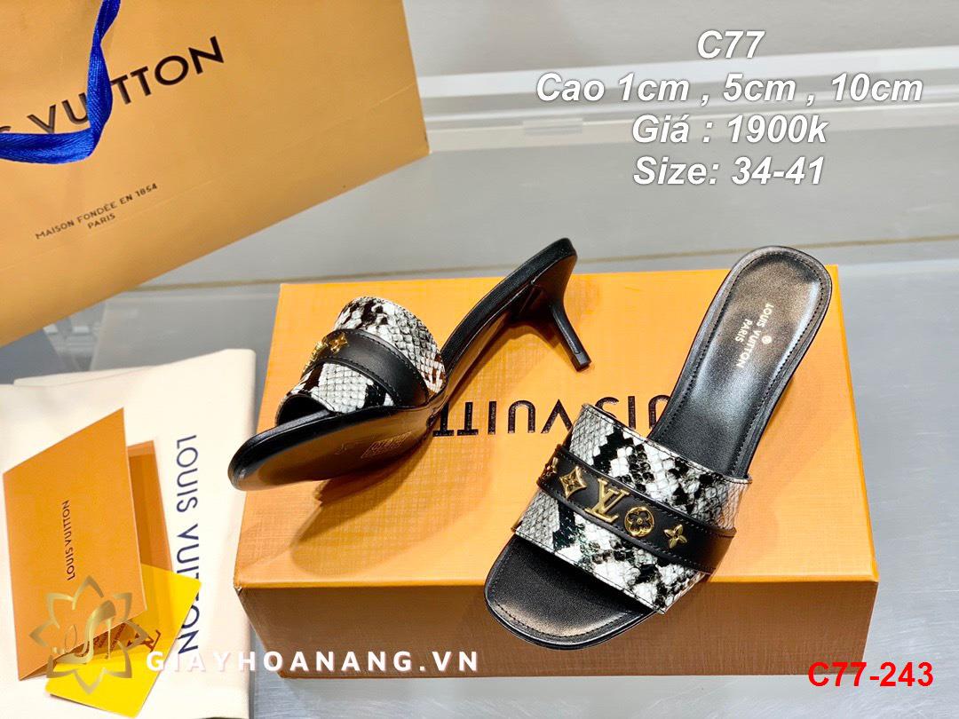 C77-243 Louis Vuitton dép cao 1cm , 5cm , 10cm siêu cấp