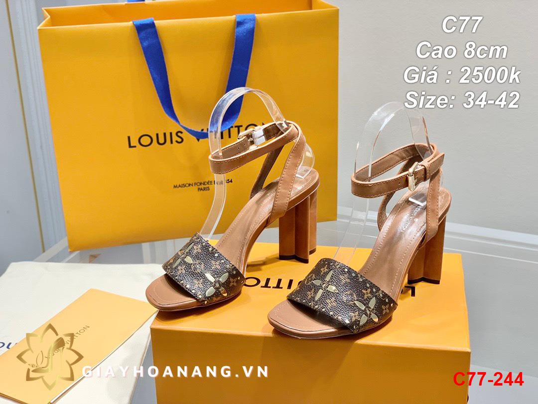 C77-244 Louis Vuitton sandal cao 8cm siêu cấp