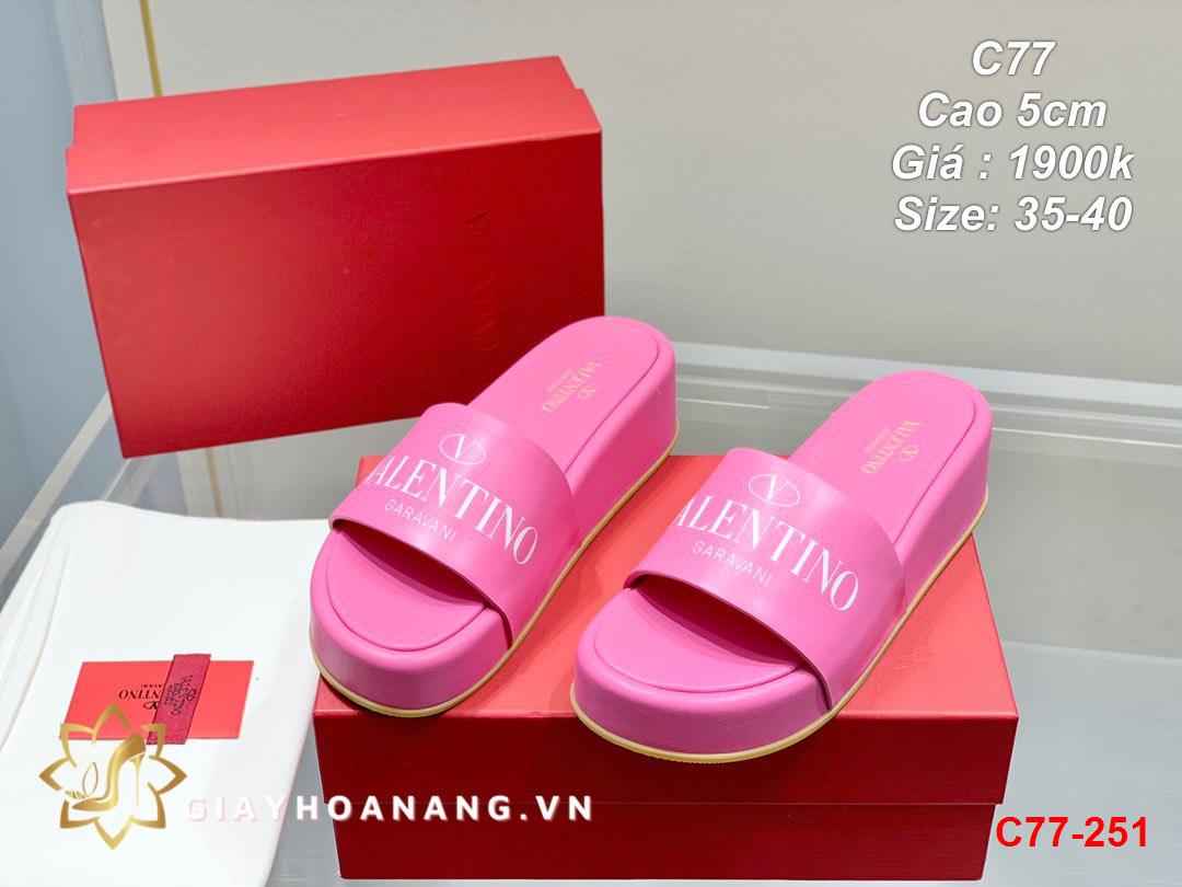 C77-251 Valentino dép cao 5cm siêu cấp