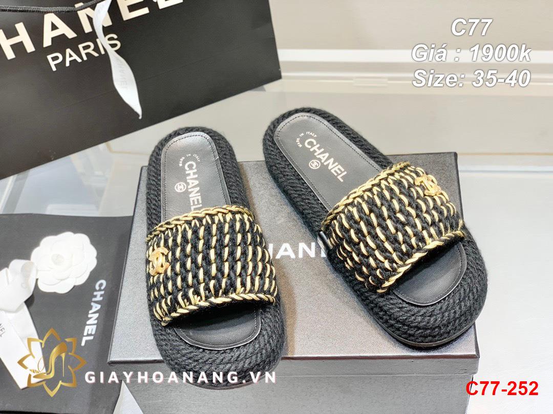 C77-252 Chanel dép siêu cấp