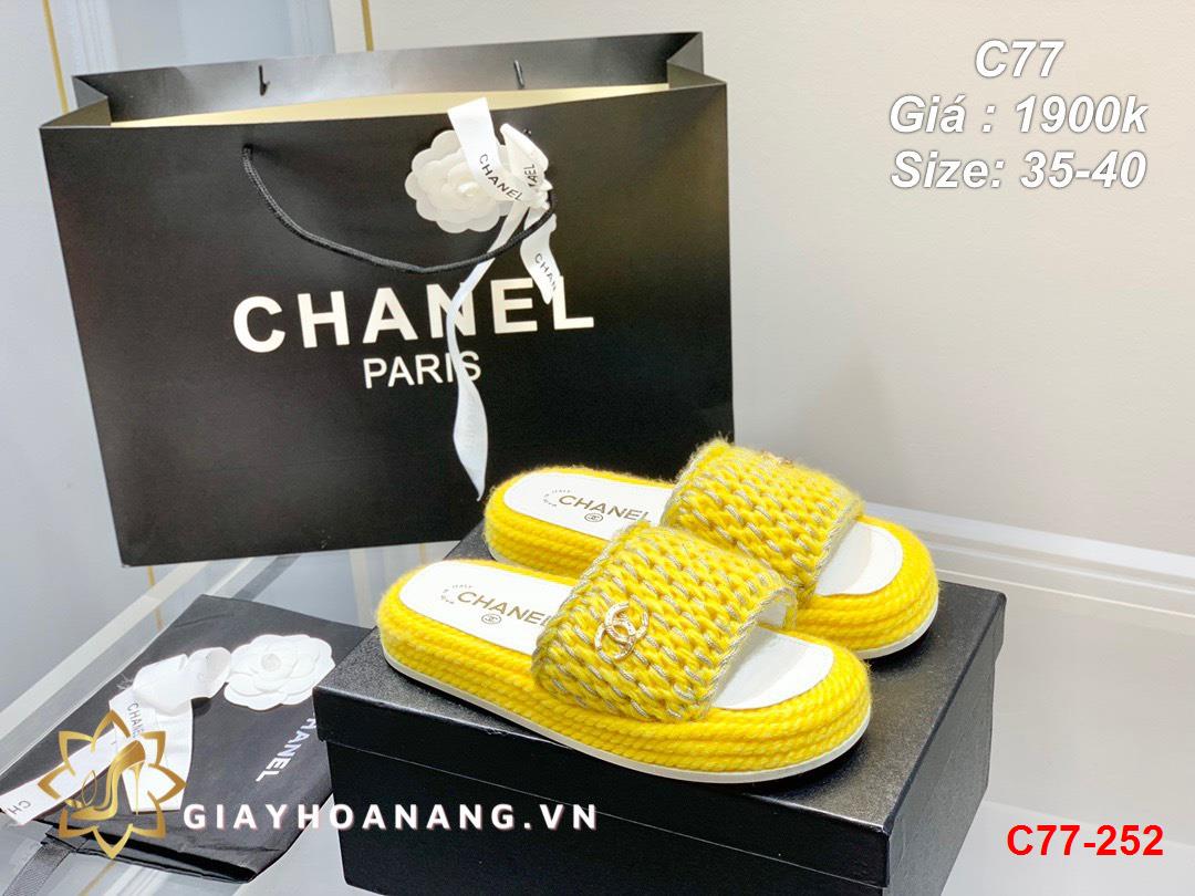 C77-252 Chanel dép siêu cấp