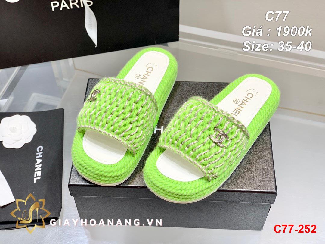 C77-252 Chanel dép siêu cấp