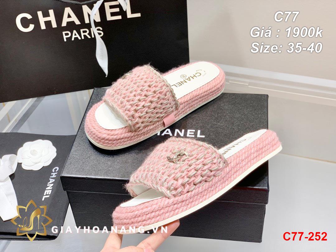 C77-252 Chanel dép siêu cấp