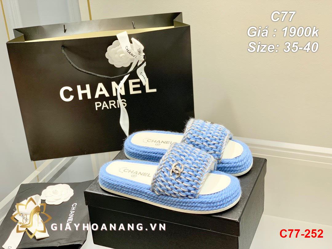 C77-252 Chanel dép siêu cấp