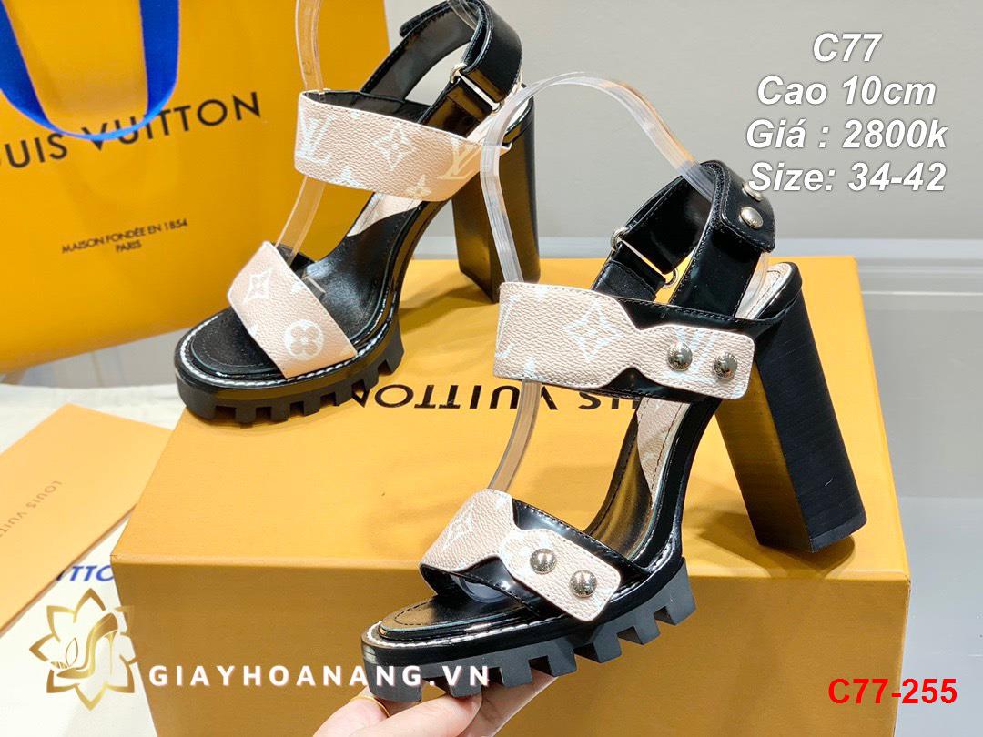 C77-255 Louis Vuitton sandal cao 10cm siêu cấp