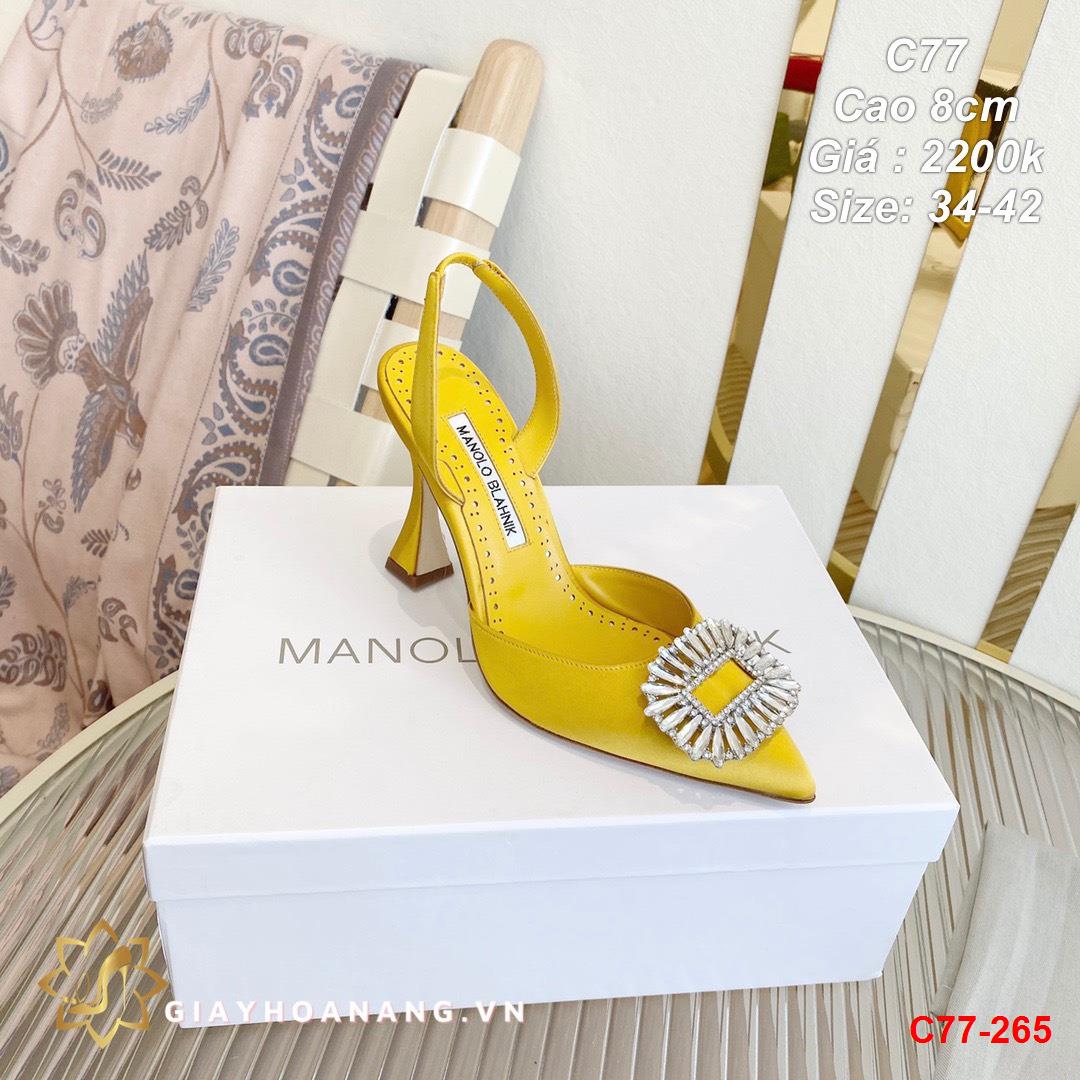 C77-265 Manolo Blahnik sandal cao 8cm siêu cấp