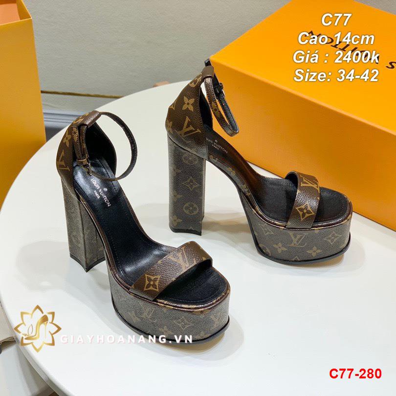 C77-280 Louis Vuitton sandal cao 14cm siêu cấp